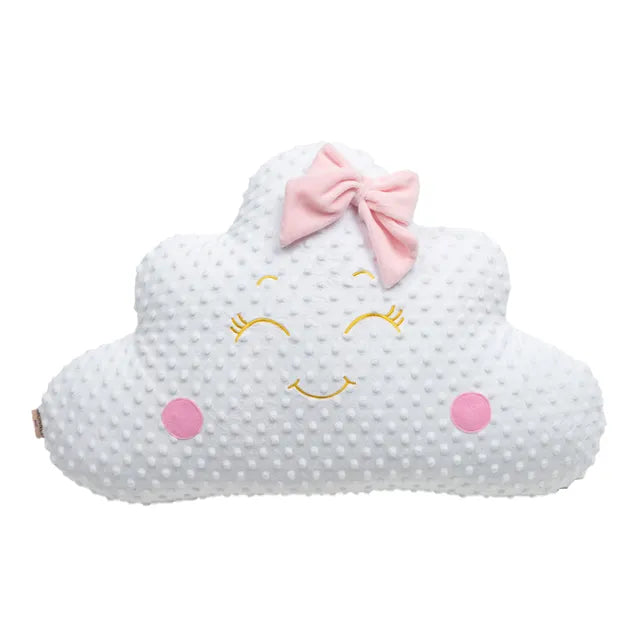 Pillow - Smiley Cloud - Pink